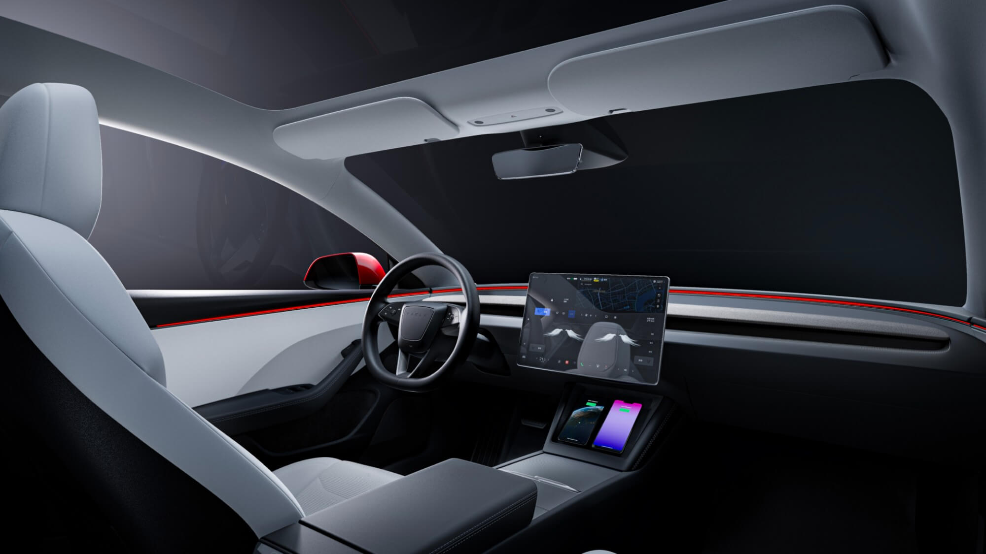 tesla model 3 facelift dashboard